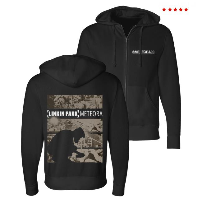 Official Linkin Park Merch Store Meteora Drip Collage Black Long Sleeve Tee Shirt LinkinPark Apparel Clothing Shop