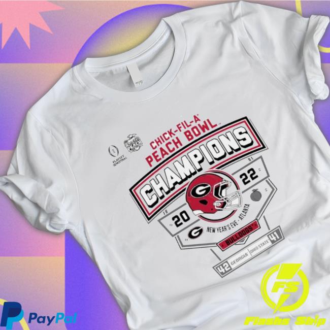 2022 Chick-Fil-A Peacah Bowl Champions Georgia Bulldogs Sweatshirts