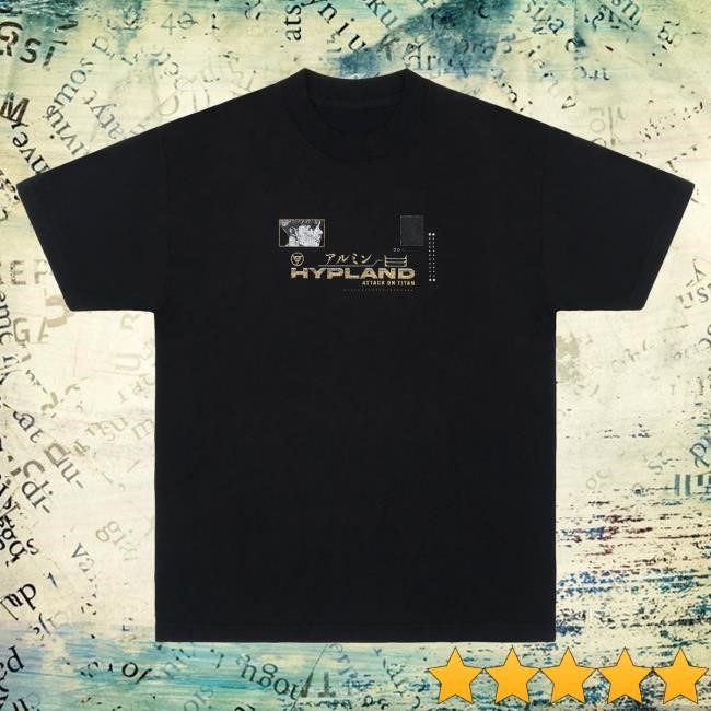 Official Hypland Clothing Merch Store Aot Armin Tee (Black)