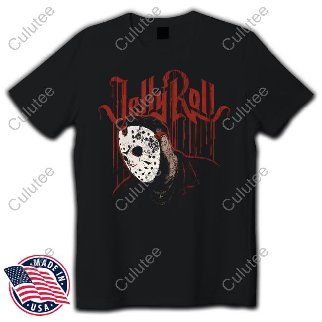 Official Jelly Roll Merch White Mask Tee