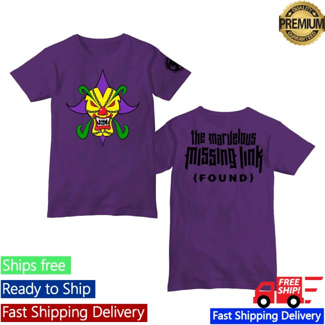 Official Icp Merch Clothing Store Insane Clown Posse The Marvelous Missing Link Found Purple Shirt