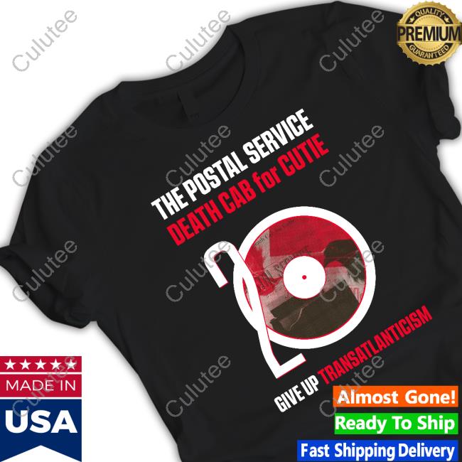 Official 20Th Anniversary Tps Dcfc The Postal Service Death Cab For Cutie Give Up Transatlanticism T Shirt