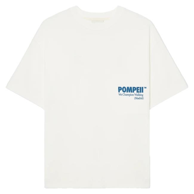 Pompeii Off White Boxy Tee Blue | Buy Official Pompeii Apparel