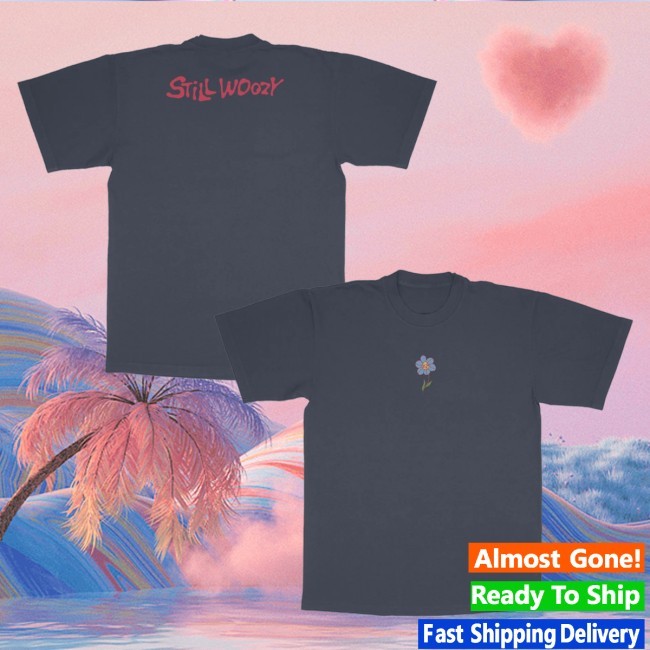 Loveseat Flower Navy Tee Still Woozy