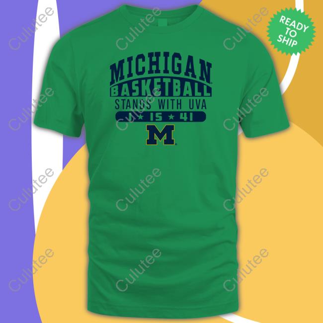 Michigan Basketball Stands With Uva Chandler Davis Jr Perry T Shirts