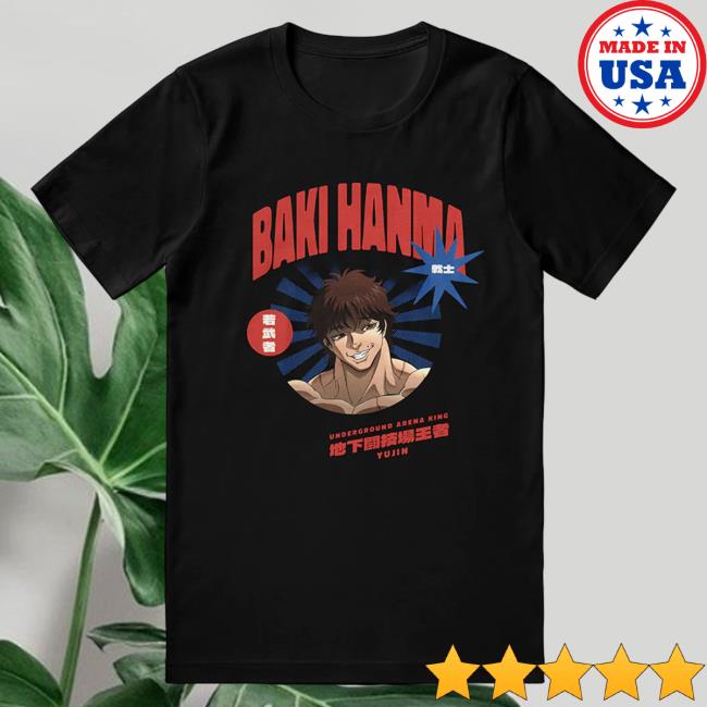 Official Yujin Clothing Baki Hanma Underground Arena King T-Shirt