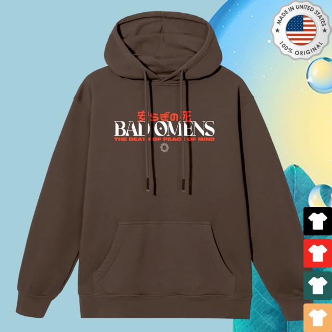 Official Sumerian Merch Store Bad Omens - Tracklist Brown Crewneck BadOmens Apparel Clothing Shop