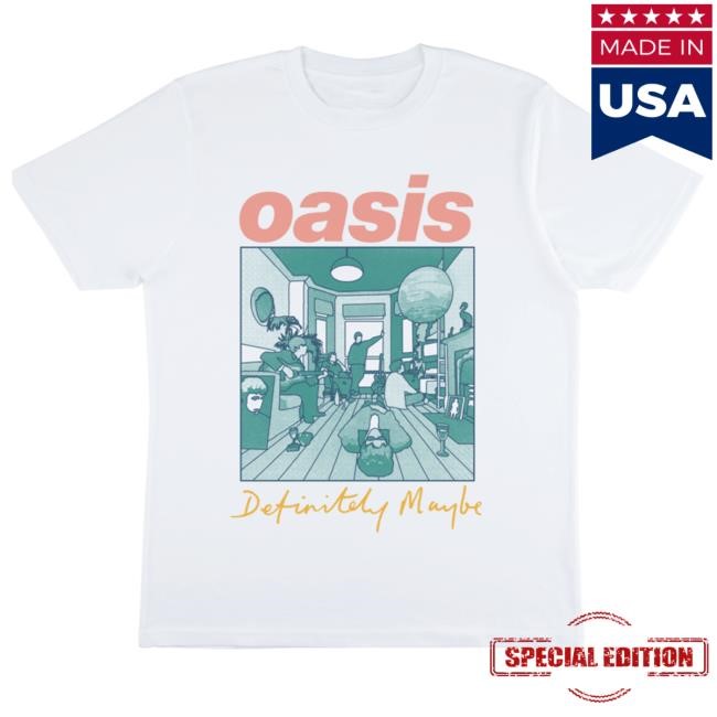 Oasis Official Merch Shop Oasis Definitely Maybe Artwork Shirt