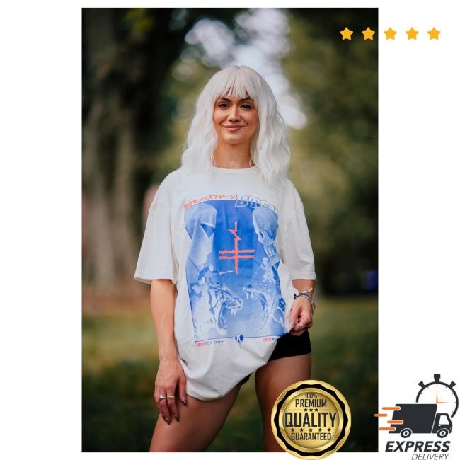 Official Btsm Merch Store Shop Black Tiger Sex Machine BTSM - Anime White Tee