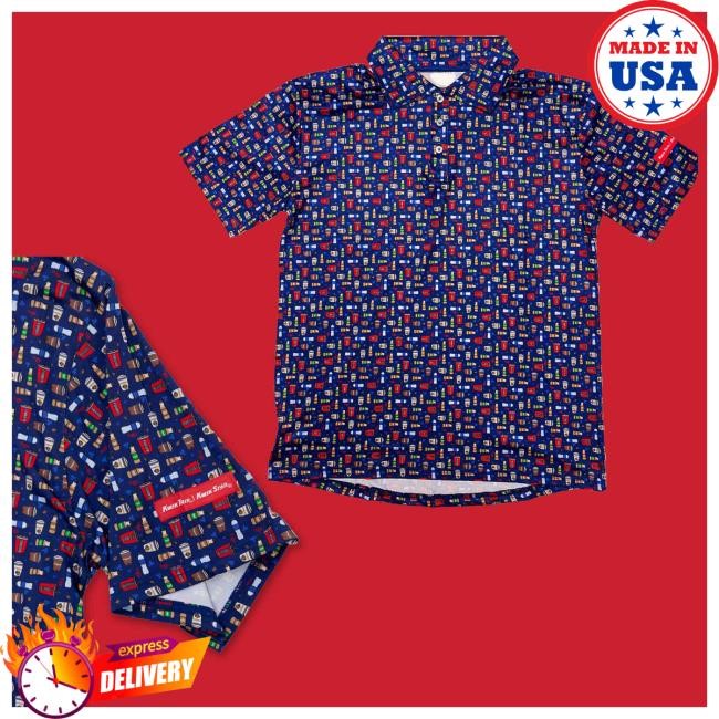 Official Kwik Trip / Kwik Star Merch Store | Kt Men's Mini Pattern Polo T-Shirts Kwiktripmerch Clothing Shop Kwik Trip / Kwik Star