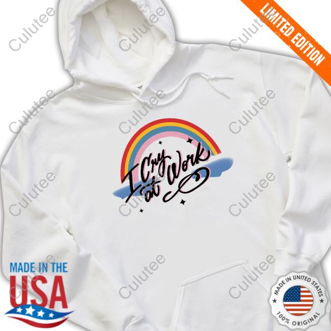 Official Bando I Cry At Work White Hoodie