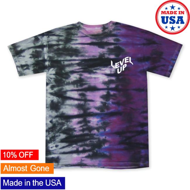 Official Level Up Merch Level Up Shadow Twisted Tie Dye Tee