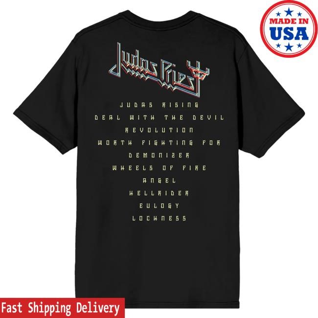 Official Judas Priest Angel of Retribution Tracklist Top Shirt