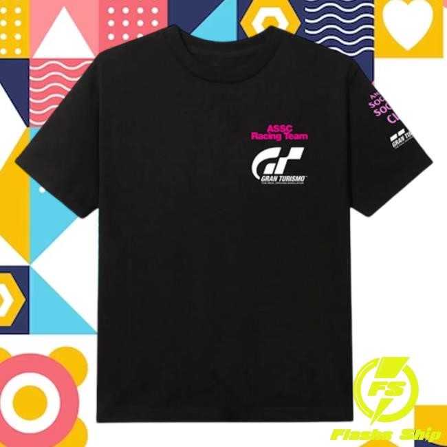 Official Shop Demand Anti Social Social Club X Gran Turismo Logo New Shirt Black Shopdemand