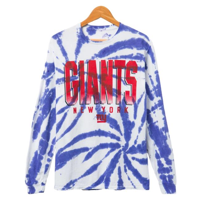 Official Junk Food Apparel Clothing Store Shop Junkfoodclothing Giants Game Time Tie Dye Long Sleeve Top Shirt Liberty Tie-Dye