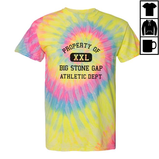 Official Hometown Apparel Clothing Merch Big Stone Gap Virginia Athletic Dept Tie Dye T-Shirt Dayglo