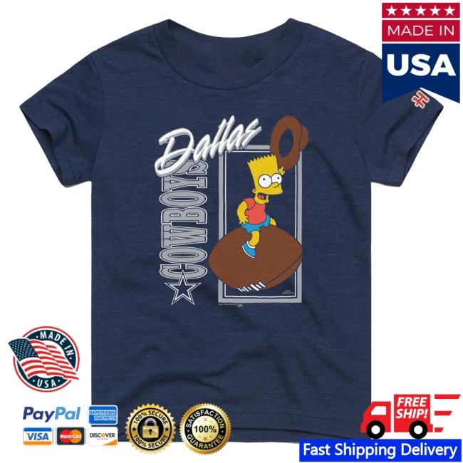 Official Dallas Cowboys Homage x The Simpsons Unisex T Shirt - Navy
