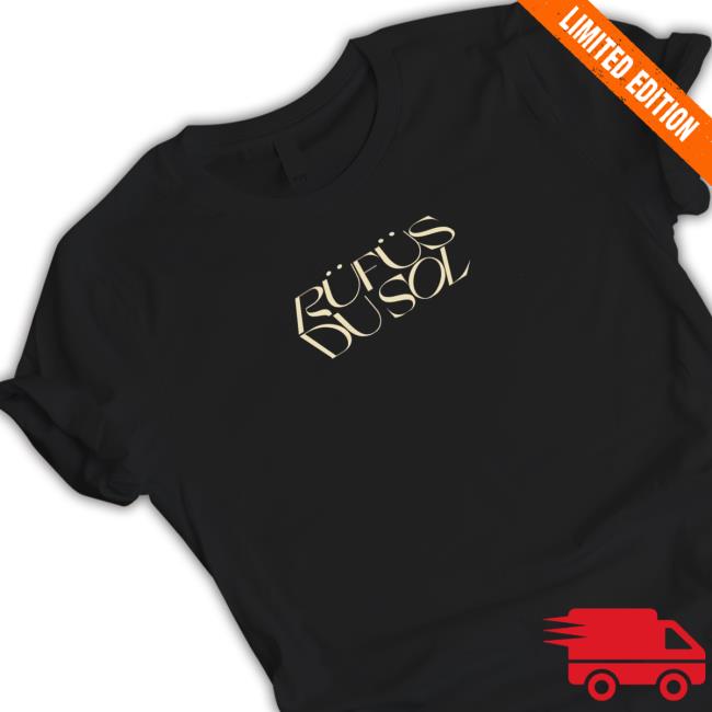 Official Rufus Du Sol Tour Dates Black Tee