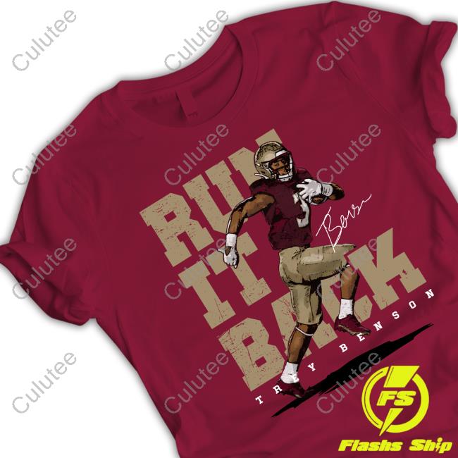 Trey Benson Official Store Run It Back Shirt Official Run It Back Shirt