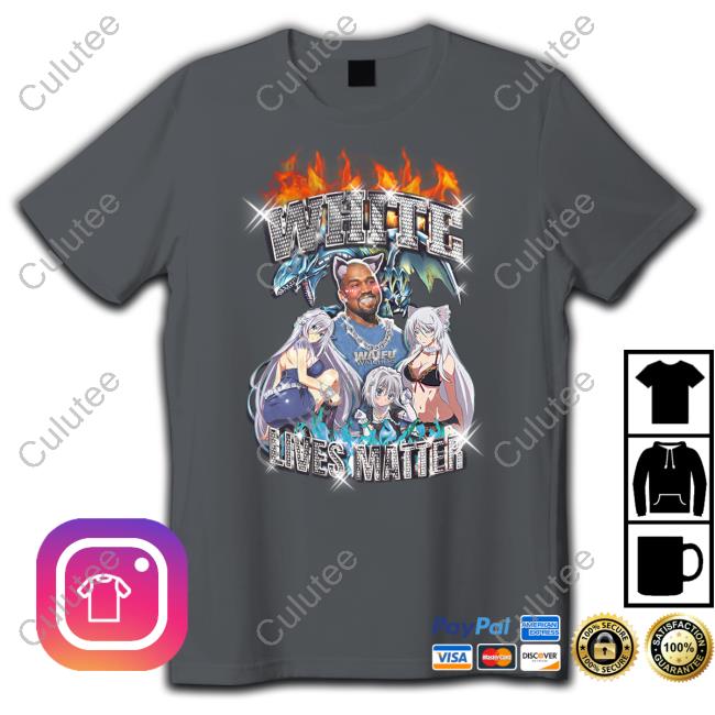 Official Ye White Lives Matter Anime Tee