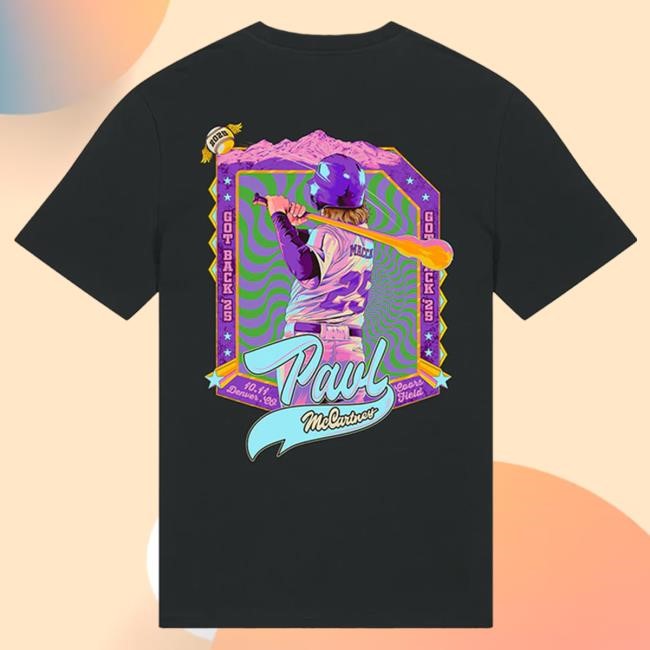 Official Paul Mccartney Merch Store Got Back 2025 Denver Event Hot Shirt