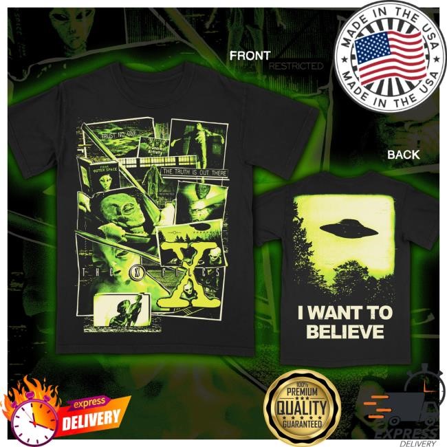Wardrobe Staple Creep-O-Rama The X-Files I Want to Believe Premium tee