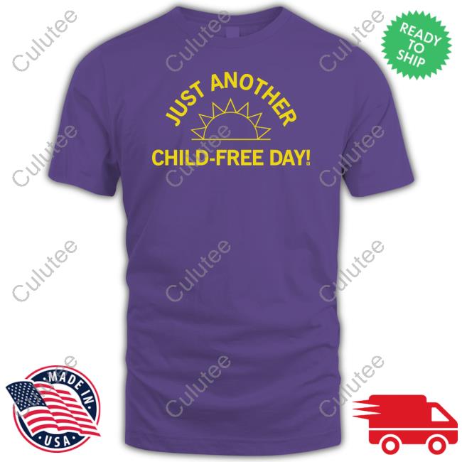 Just Another Child-Free Day Shirt Purple