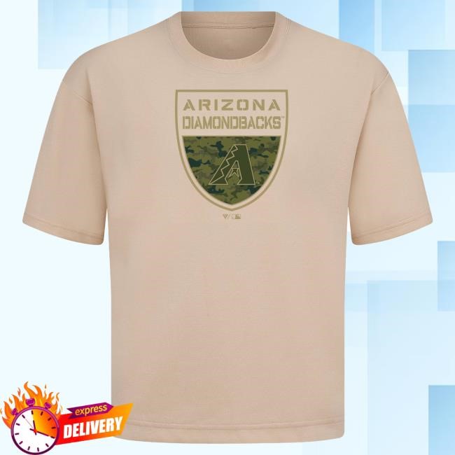 Official MLB Shop Men's Arizona Diamondbacks Levelwear Khaki Oversized Luxe Signature Shirts