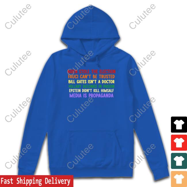 Kenneth Hendry Hendry Biden Stole The Election Fauci Can’T Be Trusted Bill Gates Isn’T A Doctor Hillary Belongs In Prison Epstein Didn’T Kill Himsalf Media Is Propaganda Shirt Gary Oldmans