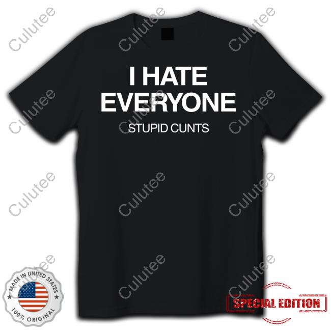 Ginger Wildheart I Hate Everyone Stupid Cunts T-Shirt