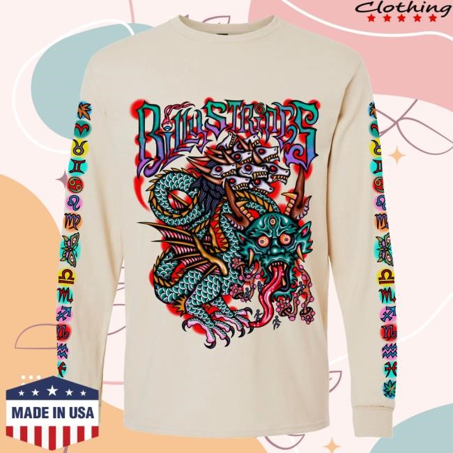 Billy Strings Merch Hydra Dragon Long Sleeve Tee (Sean Drennen)