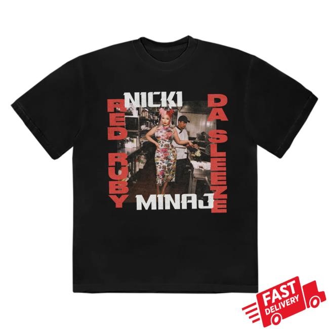 Nicki Minaj Official Merch Store Red Ruby Da Sleeze Cover Retro Shirt Nicki Minaj Clothing Shop Nicki Minaj Apparel