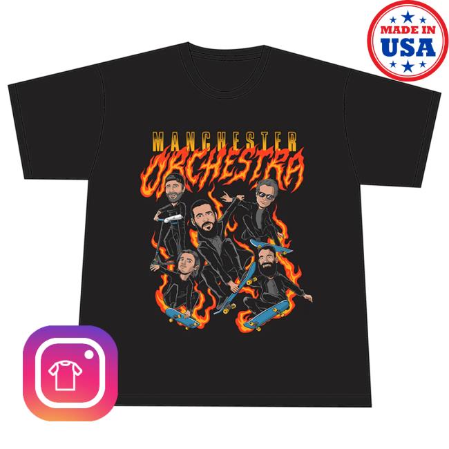 Official Manchester Orchestra Merch Store Skateboard New Shirt
