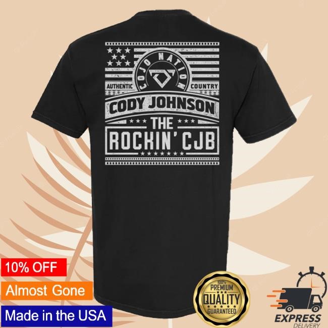 Official Cody Johnson Merch Store Shop Cody Johnson Rockin' CJB Shirt 2025 CodyJohnson