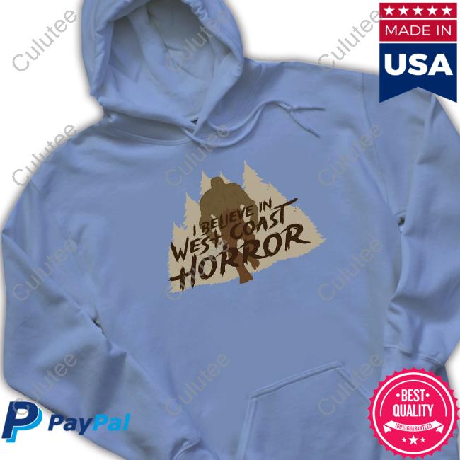 Official Bad Cookie Pictures Cryptid Series Sasquatch I Believe In West Coast Horror Long Sleeve Tee