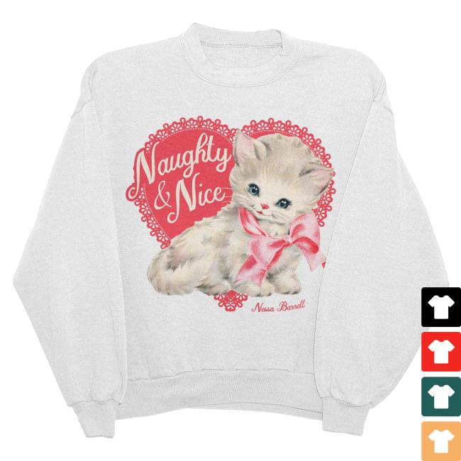 Nessa Barrett Official Merch Store Naughty & Nice Crew Neck Sweatshirt