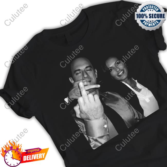 Vintage Elliot Stabler And Olivia Benson Middle Finger LS