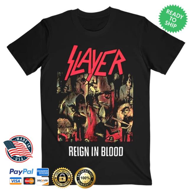 Slayer Clothing Store Shop Merch Reign In Blood Top Shirt
