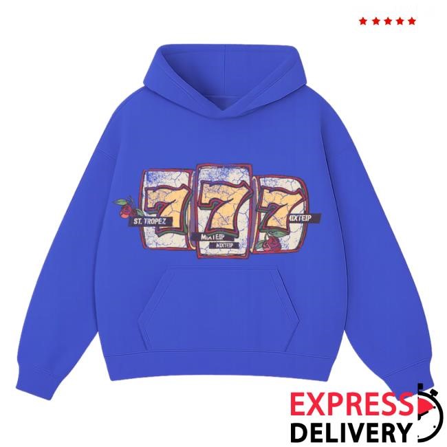 Official J Balvin Mixteip Blue Hooded Sweatshirt