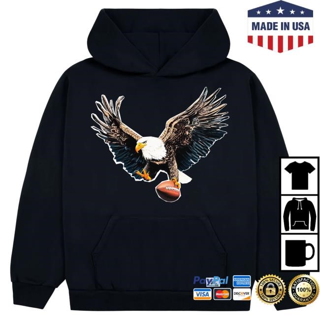 Official Golf Wang Merch Eagles Cutout Hoodies by Golf Wang x NFL
