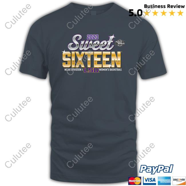 Official Sec LSU Tigers 2023 NCAA Tournament March Madness Sweet 16 T-Shirt
