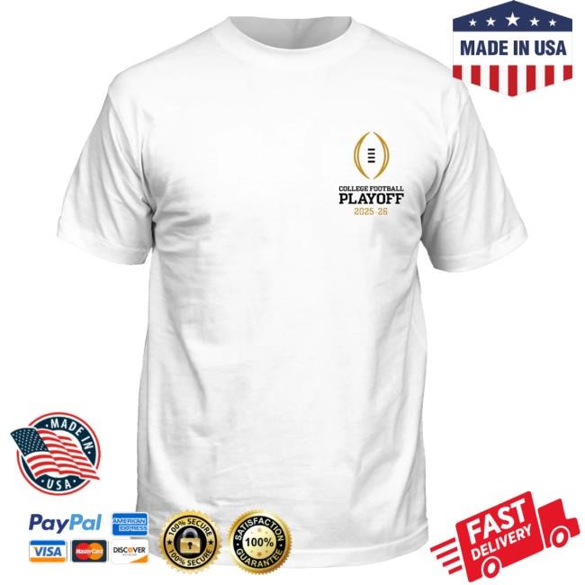 Official Red Raider Outfitter Texas Tech 2025 CFP - Hot Shirt- Brackets - WHITE