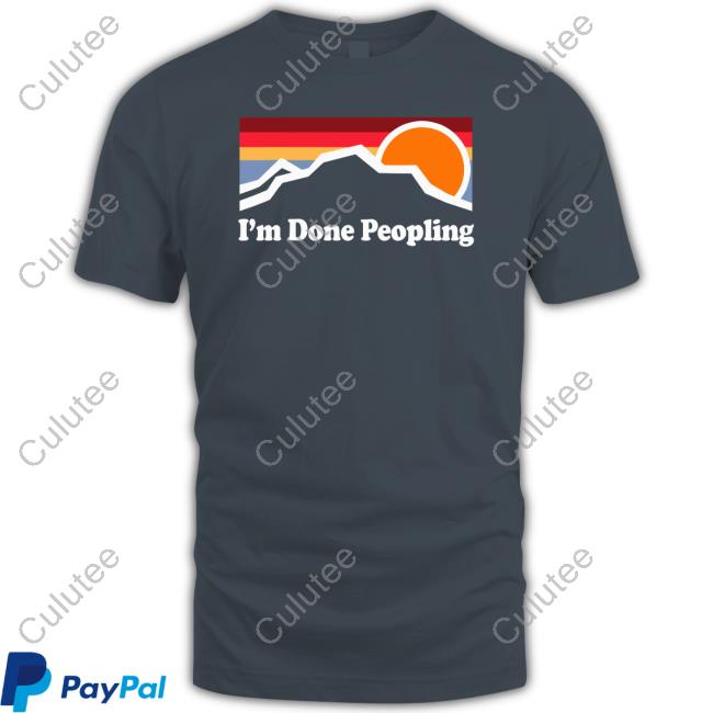 I'm Done Peopling Long Sleeve T Shirt Kitty