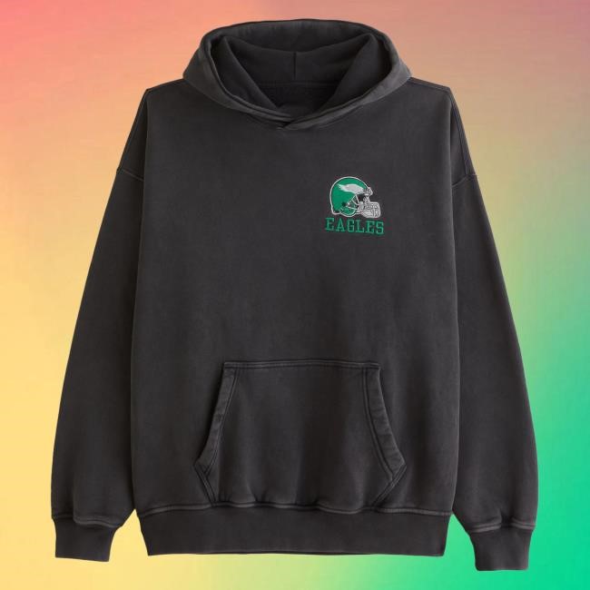 Official Abercrombie And Fitch Clothing Philadelphia Eagles Graphic Hoodie NFL by Abercrombie