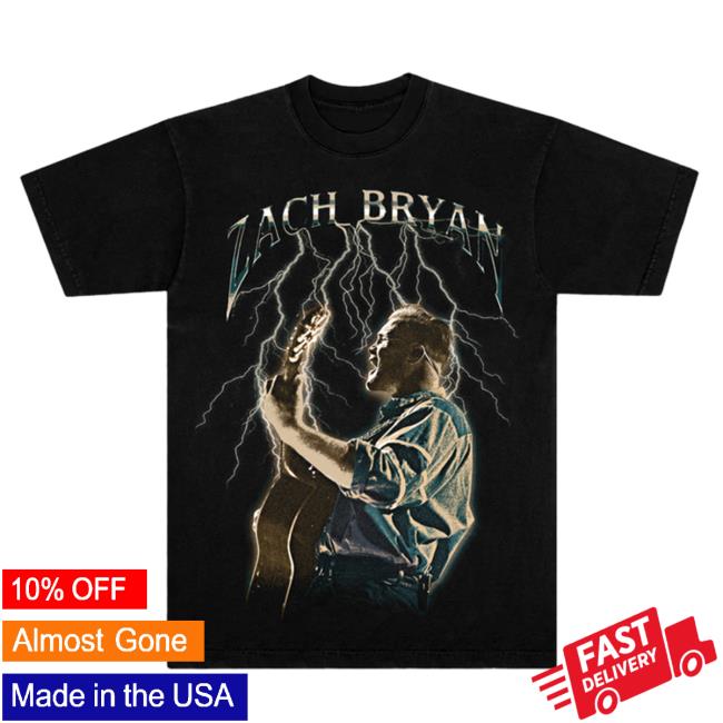 Lightning Shirt Zach Bryan Official Shop Merch