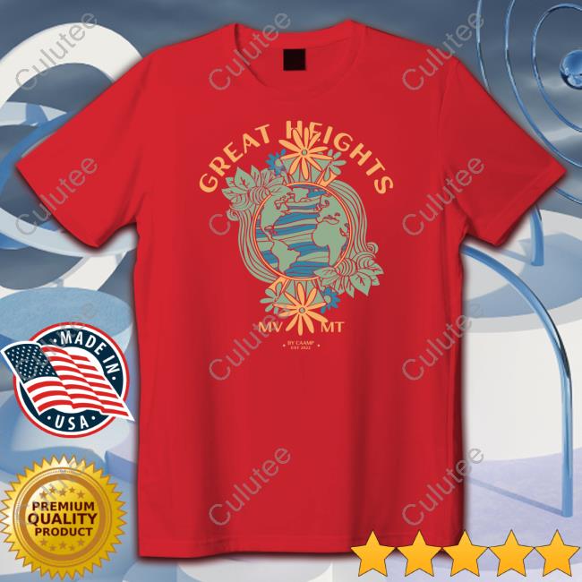 Official Caamp Merch Great Heights Earth By Caamp Est 2022 Long Sleeve Tee