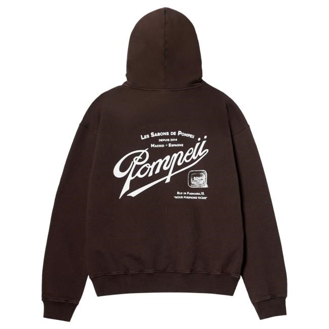 Sabons De Pompeii Dark Chocolate Regular Popover Hoodie | Buy Official Pompeii Apparel