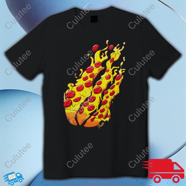 Fire Merch Pizza T Shirt