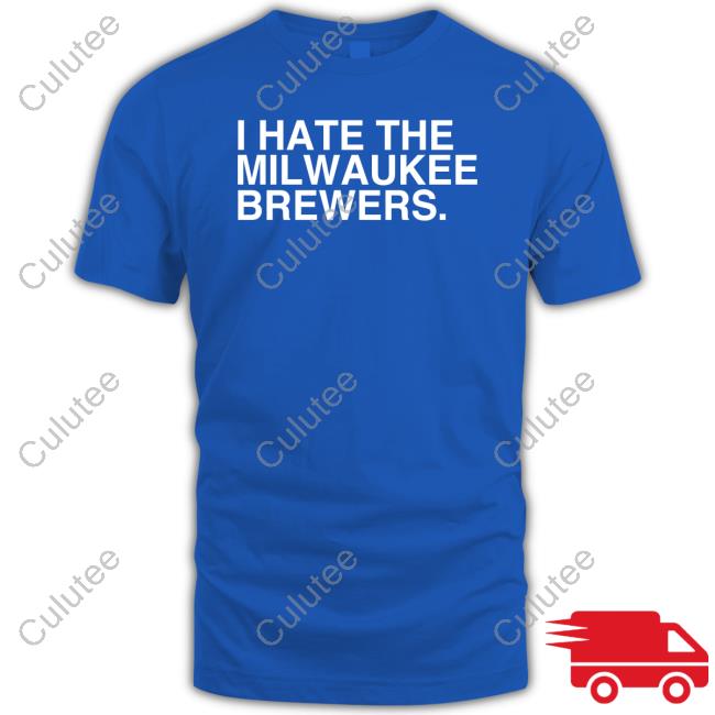 Official Obvious Shirts Merch I Hate The Milwaukee Brewers Hoodie