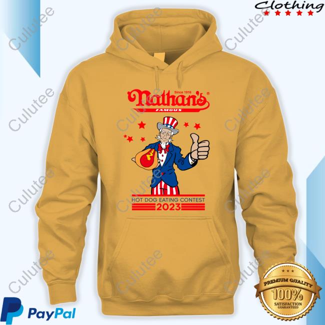 Nathan's Hot Dog 2023 Hot Dog Eating Contest Shirts